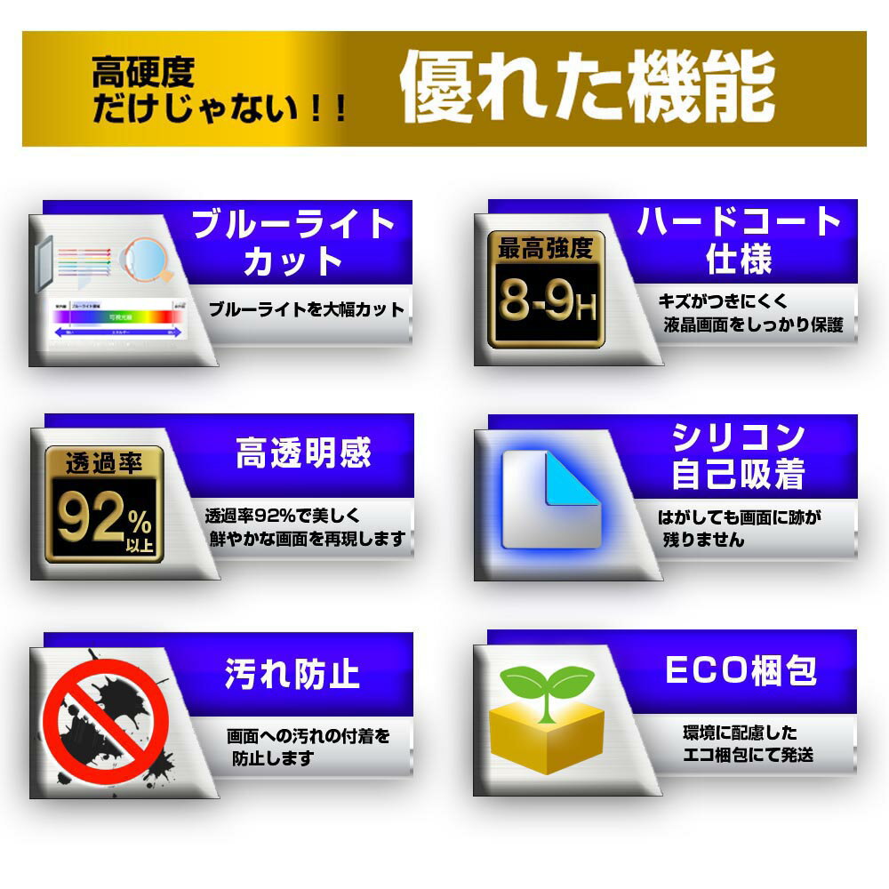 25日 ポイント5倍 Pocket WiFi 603HW ・ 601HW / HUAWEI 専用 強化 ガラスフィルム と 同等の 高硬度9H ブルーライトカット クリア光沢 液晶保護フィルム メール便送料無料