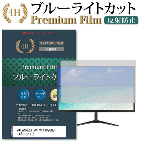 JAPANNEXT JN-VT4302UHD 43インチ 機種で使える ブルーライトカット 反射防止 液晶保護フィルム メール便送料無料