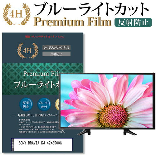 SONY BRAVIA KJ-49X8500G 機種で使える ブルーライトカット 指紋防止 液晶保護フィルム メール便送料無料 jgs bgt 互換品