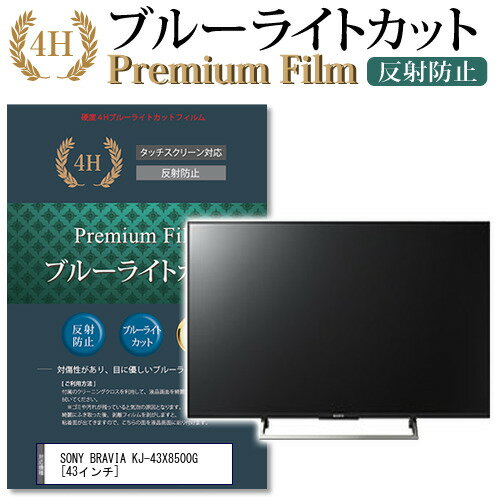 SONY BRAVIA KJ-43X8500G 43インチ 機種で使える ブルーライトカット 液晶TV 保護フィルム メール便送料無料