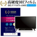 レボリューション ZM-2400TV  機種で使える 強化 ガラスフィルム と 同等の 高硬度9H ブルーライトカット 光沢タイプ 改訂版 液晶TV 保護フィルム メール便送料無料