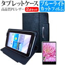 NEC LAVIE Tab E TE510/BAL PC-TE510BAL 10.1インチ ブルーライトカット 指紋防止 液晶保護フィルム と スタンド機能付き タブレットケース セット ケース カバー 保護フィルム メール便送料無料