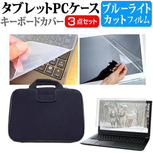 NEC LAVIE Direct N13 [13.3インチ] ケース カバー 衝撃吸収 PCケース と ブルーライトカット液晶保護フィルム と シリコンキーボードカバー の3点セット メール便送料無料 jgs bgt 互換品