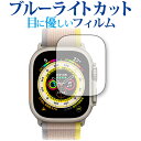 Apple Watch Ultra 保護 フィルム ブルーライトカット 反射防止 保護フィルム 指紋防止 メール便送料無料 jgs bgt 互換品