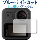 GoPro MAX 専用 ブルーライトカット 反射防止 液晶保護フィルム 指紋防止 液晶フィルム メール便送料無料 jgs bgt(2)