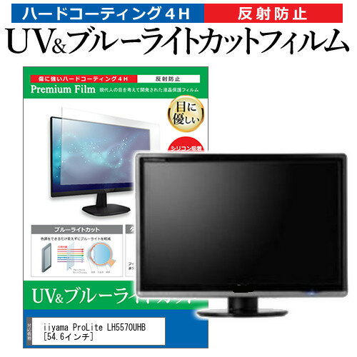 iiyama ProLite LH5570UHB 54.6インチ 保護 フィルム カバー シート ブルーライトカット 反射防止 指紋防止 液晶保護フィルム メール便送料無料