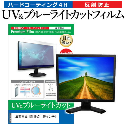 三菱電機 RDT195S 19インチ 機種で使える ブルーライトカット 反射防止 指紋防止 液晶保護フィルム メール便送料無料