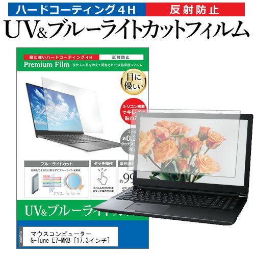 マウスコンピューター G-Tune E7-MKB  機種で使える ブルーライトカット 反射防止 指紋防止 液晶保護フィルム メール便送料無料