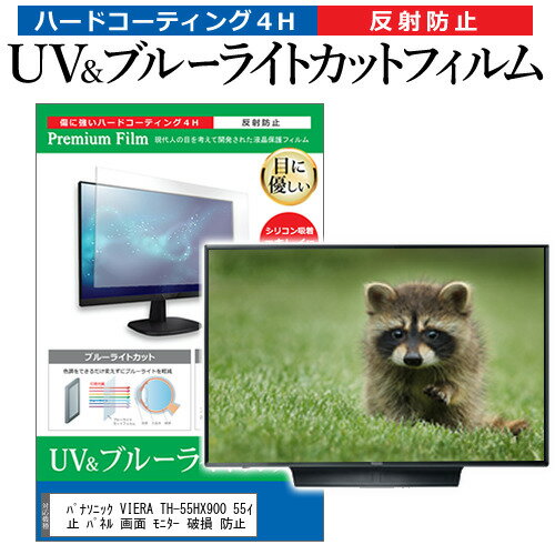 楽天液晶保護フィルムとカバーケース卸＼15日はポイント10倍!!／ パナソニック VIERA TH-55HX900 55インチ 液晶 テレビ 保護フィルム ブルーライトカット 55型 反射防止 パネル 画面 モニター 破損 防止