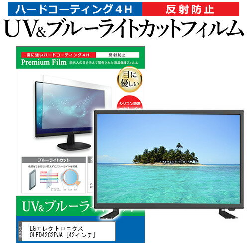 ＼20日はポイント最大5倍 ／ LGエレクトロニクス OLED42C2PJA 42インチ 保護 フィルム カバー シート ブルーライトカット 反射防止 指紋防止 テレビ用 液晶保護フィルム メール便送料無料