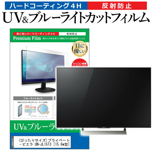 (ぴったりサイズ)プライベート・ビエラ UN-JL15T3 [15.6w型]機種で使える ブルーライトカット 反射防止 指紋防止 液晶TV 保護フィルム メール便送料無料