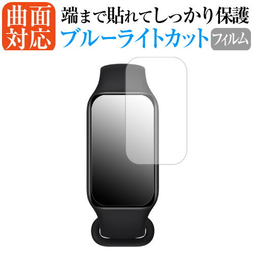 Xiaomi Redmi Smart Band2 液晶保護 フィルム 曲面対応 ブルーライトカット