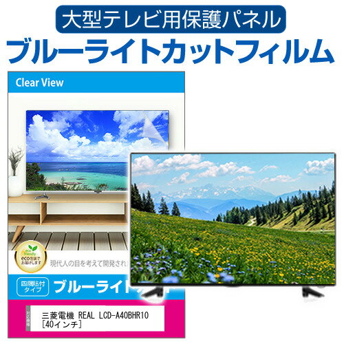 三菱電機 REAL LCD-A40BHR10 [40インチ] 液晶テレビ保護パネル 40型 ブルーライトカット テレビ保護パネル 40インチ 保護 フィルム 画..