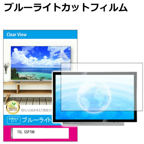 ＼10日はP最大8倍!!／ TCL 55P79B [55インチ] 液晶テレビ保護パネル 55型 ブルーライトカット テレビ保護パネル 55インチ 保護 フィルム 画面 モニター 破損 防止 有機ELテレビ UV 保護 テレビガード 薄型 カバー メール便送料無料 jgs bgt