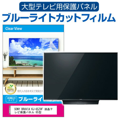 SONY BRAVIA KJ-65Z9F 液晶テレビ保護パネル 65型 ブルーライトカット テレビ保護パネル 65インチ 保護 フィルム 画面 モニター 破損 防止 有機ELテレビ UV 保護 テレビガード 薄型 カバー