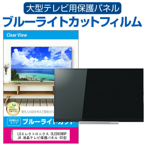 LGエレクトロニクス OLED65W9PJA 液晶テレビ保護パネル 65型 ブルーライトカット テレビ保護パネル 65インチ 保護 フィルム 画面 モニター 破損 防止 有機ELテレビ UV 保護 テレビガード 薄型 カバー