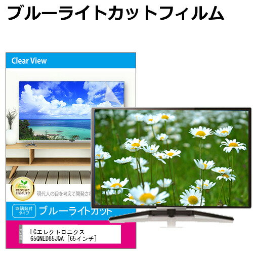 LGエレクトロニクス 65QNED85JQA 65インチ 液晶テレビ保護パネル 65型 ブルーライトカット テレビ保護パネル 65インチ 保護 フィルム 画面 モニター 破損 防止 有機ELテレビ UV 保護 テレビガード 薄型 カバー メール便送料無料