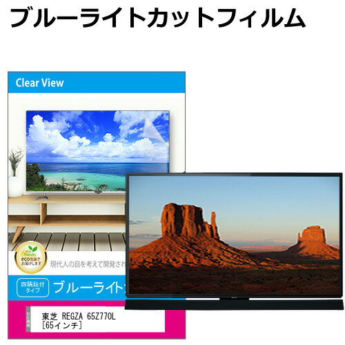 東芝 REGZA 65Z770L 65インチ 液晶テレビ保護パネル 65型 ブルーライトカット テレビ保護パネル 65インチ 保護 フィルム 画面 モニター 破損 防止 有機ELテレビ UV 保護 テレビガード 薄型 カバー メール便送料無料