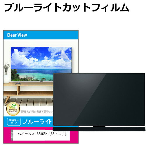 楽天液晶保護フィルムとカバーケース卸ハイセンス 65A65H [65インチ] 液晶テレビ保護パネル 65型 ブルーライトカット テレビ保護パネル 65インチ 保護 フィルム 画面 モニター 破損 防止 有機ELテレビ UV 保護 テレビガード 薄型 カバー メール便送料無料