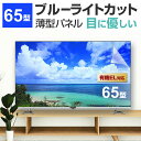 液晶テレビ保護パネル 65型 ブルーライトカット テレビ保護