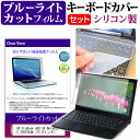 HP ProBook 450 G8 Notebook PC 2022年版 [15.6インチ] キーボードカバー キーボード シリコン フリーカットタイプ と ブルーライトカット 光沢 液晶保護フィルム セット メール便送料無料