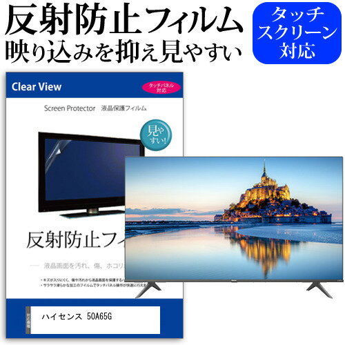 ハイセンス 50A65G 50インチ 保護 フィルム カバー シート 反射防止 ノングレア テレビ用 液晶保護フィルム メール便送料無料