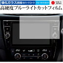 日産 9インチ エクストレイル MM320D-L専用 保護 フィルム 強化ガラス と 同等の 高硬度9H ブルーライトカット クリア光沢 メール便送料無料 jgs bgt