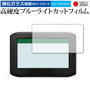 GARMIN zumo 396 専用 強化 ガラスフィルム と 同等の 高硬度9H ブルーライトカット クリア光沢 液晶保護フィルム メール便送料無料 jgs ...