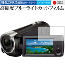 SONY デジタルビデオカメラ ハンディカム HDR-CX470 専用 強化 ガラスフィルム と 同等の 高硬度9H ブルーライトカット クリア光沢 液晶保護フィルム メール便送料無料 jgs bgt(2)