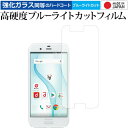 AQUOS R SH-03J SHV39 / Sharp 専用 強化 ガラスフィルム と 同等の 高硬度9H ブルーライトカット クリア光沢 液晶保護フィルム メール便送料無料