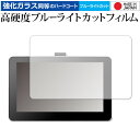 Wacom One 液晶ペンタブレット 13 (DTC133W0D / DTC133W1D) 専用 強化ガラス と 同等の 高硬度9H ブルーライトカット クリア光沢 液晶保護フィルム メール便送料無料