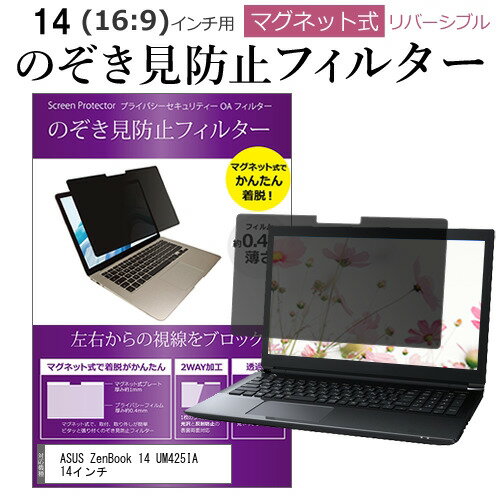 ASUS ZenBook 14 UM425IA 14インチ のぞき見