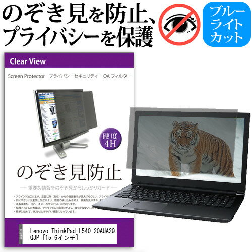 Lenovo ThinkPad L540 20AUA2QQJP  のぞき見防止 覗き見防止 プライバシー フィルター ブルーライトカット 反射防止 液晶保護 メール便送料無料