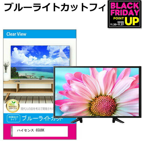 ハイセンス 65U8K [65インチ] 液晶テレビ保護パネル 65型 ブルーライトカット テレビ保護パネル 65インチ 保護 フィルム 画面 モニター 破損 防止 有機ELテレビ UV 保護 テレビガード 薄型 カバー メール便送料無料 jgs bgt 互換品 有償交換保証付き