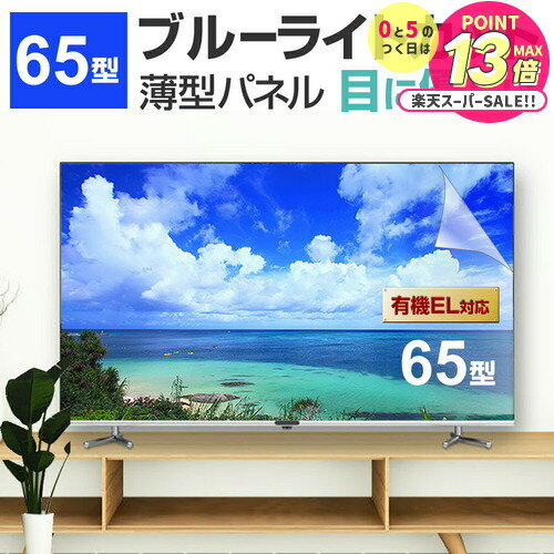 液晶テレビ保護パネル 65型 ブルーライトカット テレビ保護