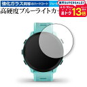 GARMIN ForeAthlete 55 専用 強化ガラス と 同等の 高硬度9H ブルーライトカット クリア光沢 保護フィルム メール便送料無料 jgs bgt 互換品