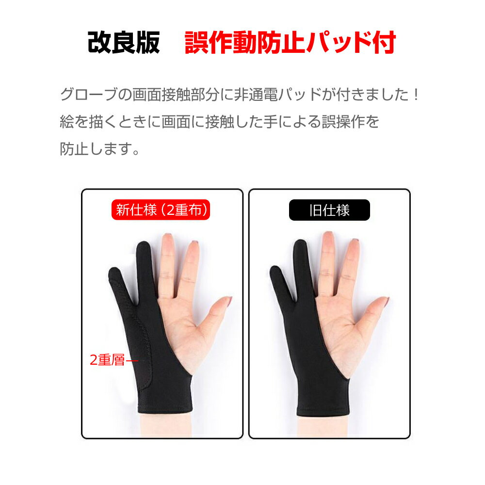 ｍサイズ グローブをすることで手とペン タブレット表面との摩擦を減らしスムーズな描画が可能に ワコム Ipad タブレット お絵描き ペンタブレット グローブ 2本指 絵描き トレース台 洗濯ok イラスト 右利き 左効き 両用 手袋 メール便送料無料 Sale 56 Off