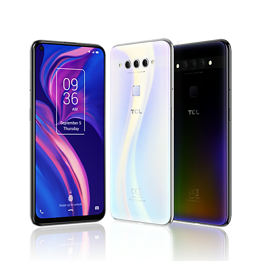 TCL PLEX ブラック / ホワイトトリプルカメラ 4800万画素 超広角 専用クリアケース付属 大容量メモリ 6GB/128GB android9.0 格安スマホ スマホ本体 送料無料 あす楽対応 正規代理店販売