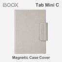 商品詳細商品名BOOX - Magnetic Case Cover for Tab Mini C 説明 落ち着いたライトグレーの磁気保護ケースは、Tab Mini C とそのスタイラスを保護するように設計されています。仕上がりは繊細で、磁石はすべてを安全に保つのに十分強力です。ケースに装着すれば、どこでも気軽に使えます。 特徴 ・マグネット式のデザインで、簡単に着脱できます。・滑らかな仕上がりの人工皮革・スリムで軽量・自動スリープ/ウェイク機能をサポート 仕様 サイズ(cm)：19.4 x 14.2 x 0.2重量：150g 対応機種 BOOX Tab Mini C