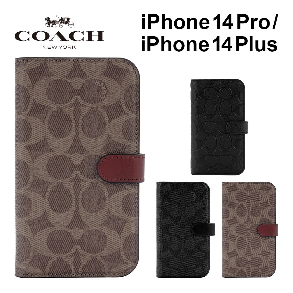 コーチ 手帳 【正規販売店】 コーチ iPhone14 pro 14plus ケース COACH FOLIO CASE スマホケース カバー ブランド プロ プロマックス iPhoneケース アイフォン14 pro 14plus 手帳 手帳型 手帳型ケース カード