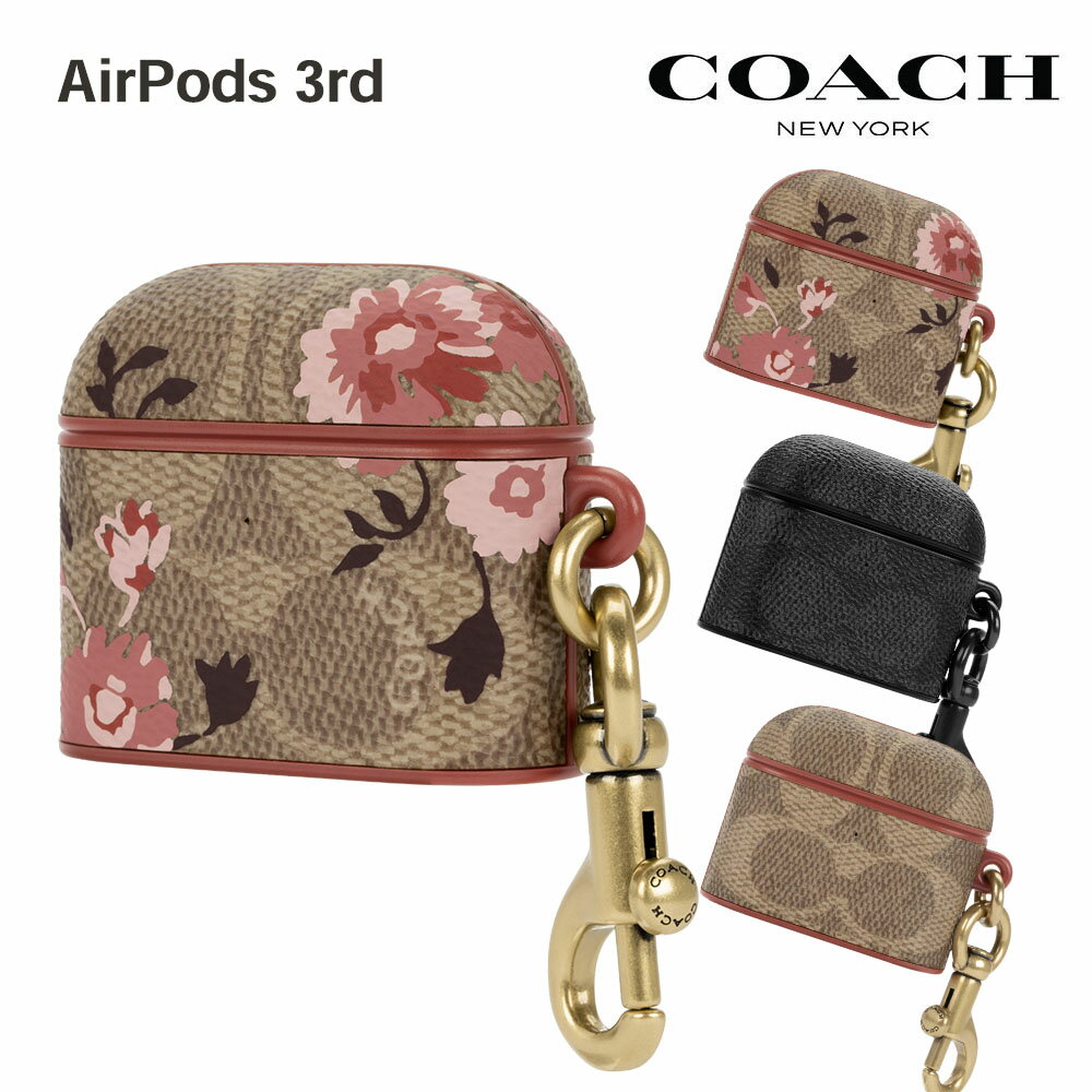 Coach Leather AirPods Case for AirPods 3rd ケース Coach コーチ ブランド エアポッツ おしゃれ 保護 Case