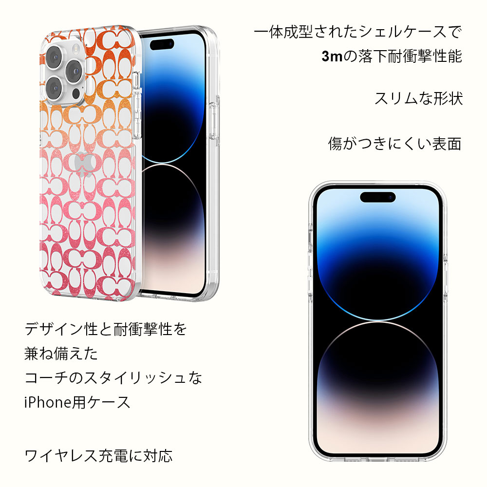 【正規代理店】 コーチ iPhone14 14pro 14plus 14promax ケース COACH Protective ...