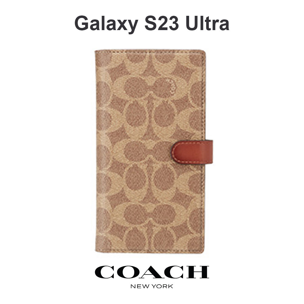 コーチ スマホケース 【正規販売店】 コーチ Galaxy S23 Ultra ケース COACH Folio Case スマホケース カバー ブランド ギャラクシー 手帳 手帳型 手帳型ケース カード