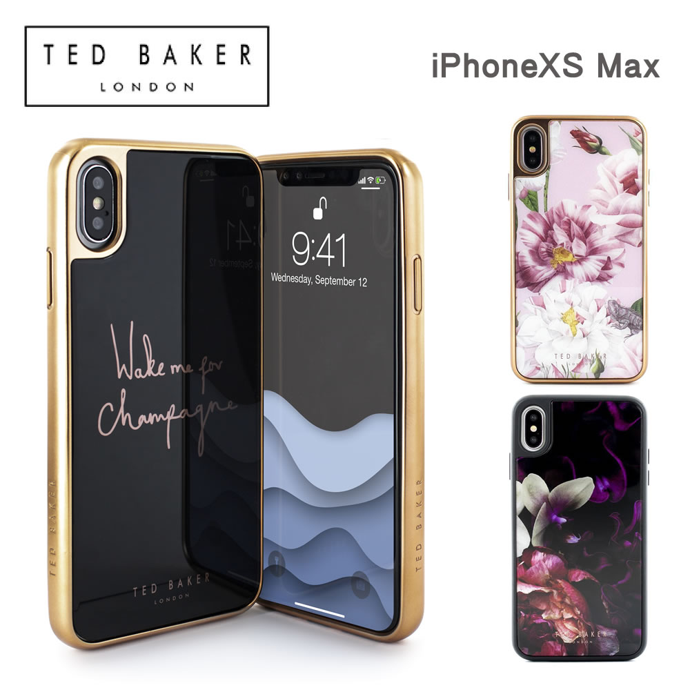 【正規代理店】 テッドベーカー iPhoneXS Max スマホケース Ted Baker Glass Inlay iPhone iPhoneケース アイフォン ブランド スマホ ケース スマートフォン スリム 保護 耐衝撃性 薄型 お洒落 おしゃれ 女性 彼女