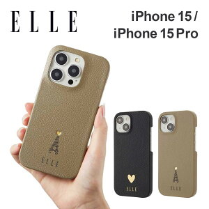 【正規代理店】 エル ELLE iPhone15 15Pro 用ケース SLIM WRAP CASE スマホケース アイフォン ケース カバー ブランド おしゃれ かわいい 保護 女性 彼女 ハート