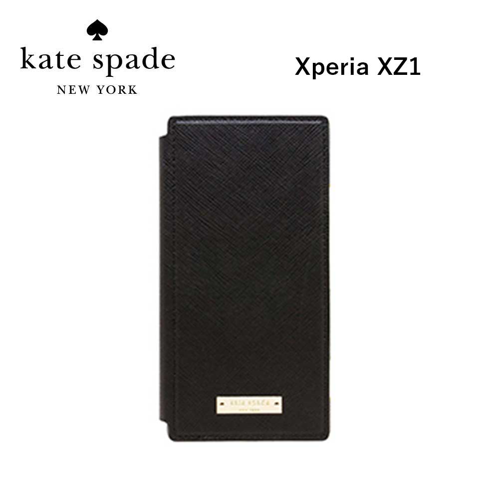 【正規代理店】 ケイトスペード Xperia XZ1 スマホケース Kate Spade Folio Case ブランド スマホ ケース スマートフォン 手帳型 手帳型ケース カバー カード 定期 収納 女性 彼女 大人 おしゃれ Android