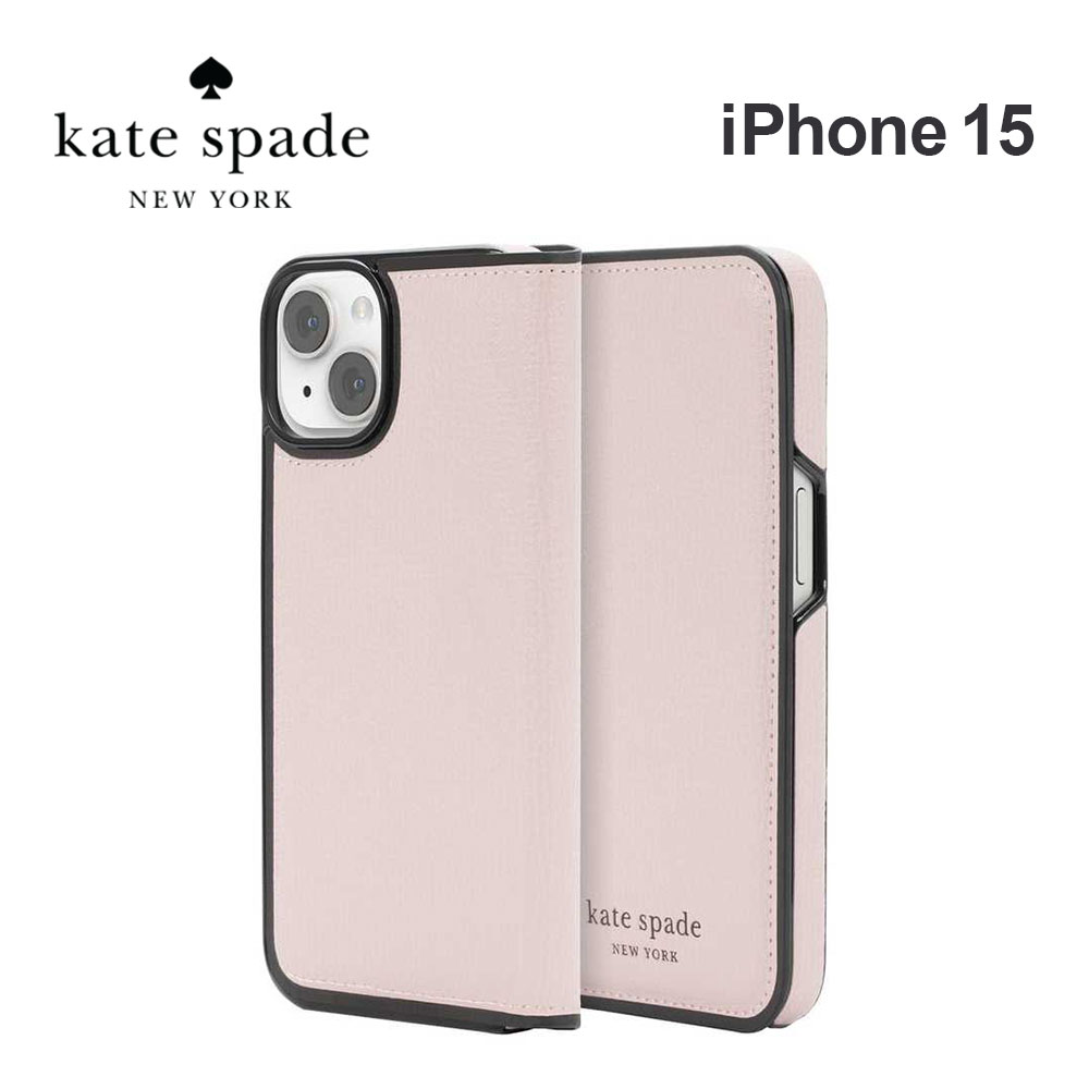 【正規代理店】 ケイトスペード iPhone15 ケース Kate Spade Folio Case スマホケース カバー ブランド アイフォン ブランド 手帳 手帳型 手帳型ケース カード 定期