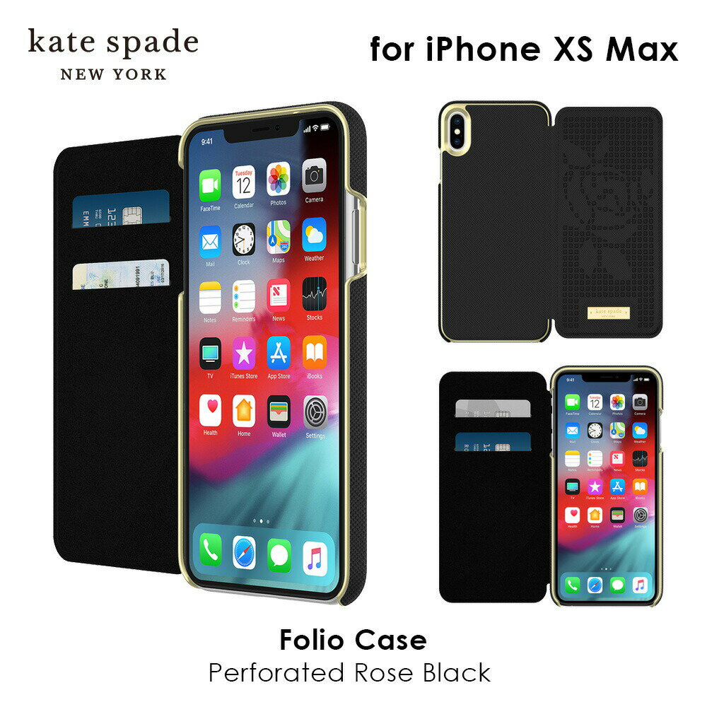 8/20限定最大1,000円OFFクーポン配布 kate spade new york ケイトスペード スマホケースFolio Case for iPhone XS Max