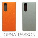 LORNA PASSONI - German Shrunken Calf Folio Case for Xperia 5