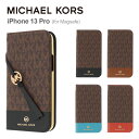 マイケル・コース スマホケース レディース 【正規代理店】 マイケルコース iPhone13 Pro スマホケース Magsafe対応 MICHAEL KORS FOLIO CASE BICOLOR WITH TASSEL CHARM iPhone iPhoneケース アイフォン ブランド スマホ ケース 手帳 手帳型 手帳型ケース 保護 カバー カード 定期